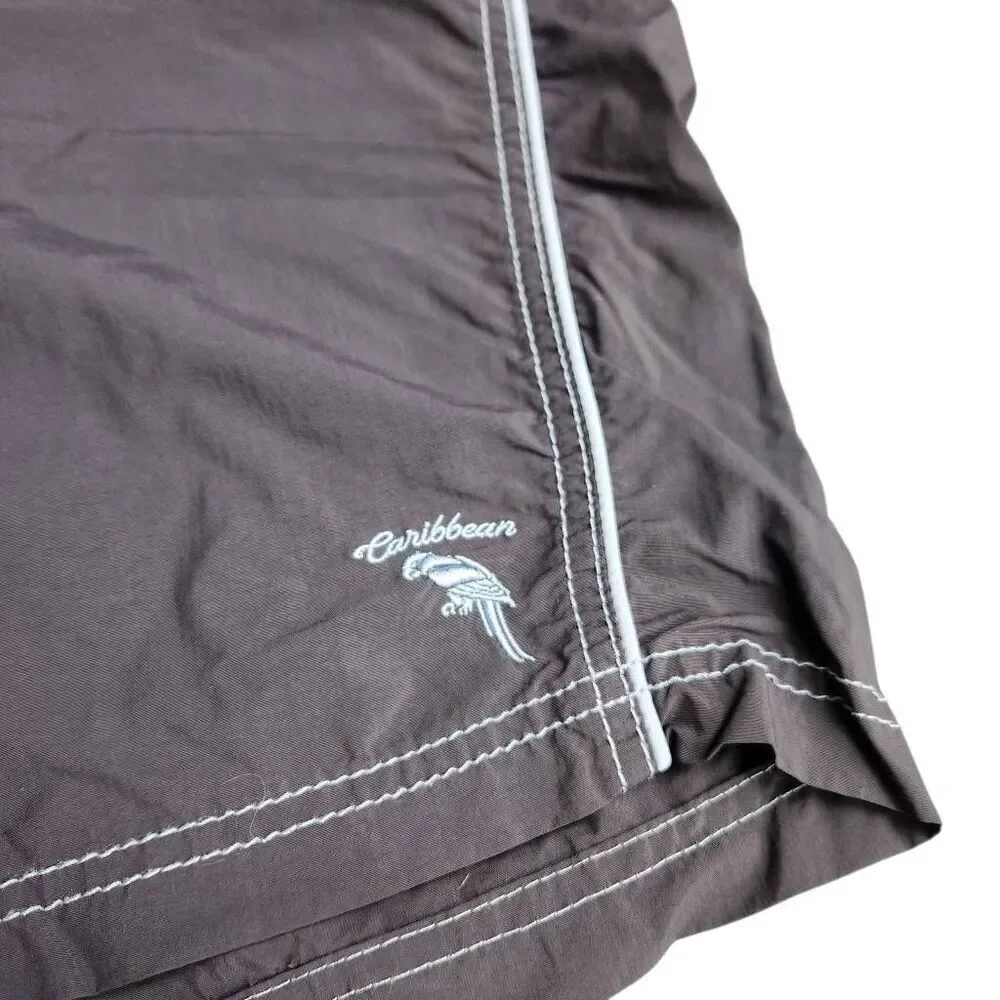 Caribbean Swimwear Blue Swim Trunks With Pockets Shorts on Sale 5 for 35
